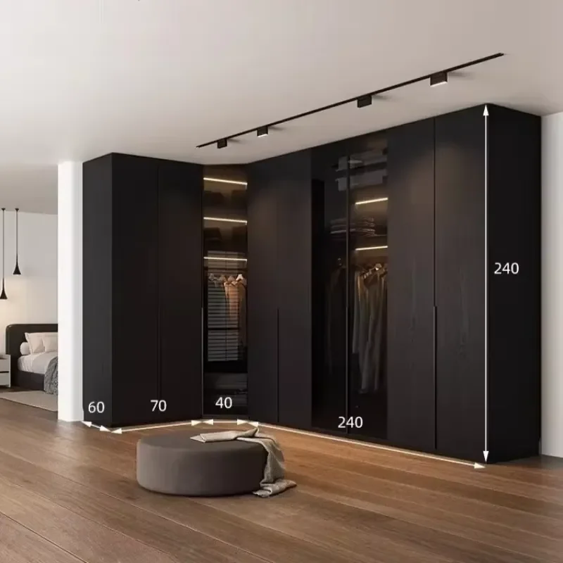 for Wardrobe High End Elegant Luxury Home Furniture ENF Level Oriented Strand Board Clothes Closet Storage Locker Modern