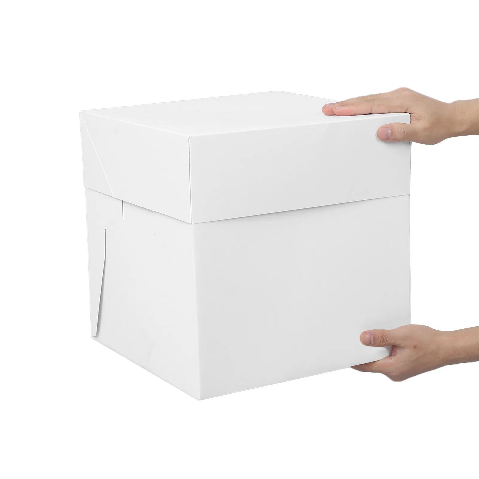 Cake Box 12 Inch White Paper Container For Wedding Birthday Party Baking Storage Box Kitchen Bakeware Tool