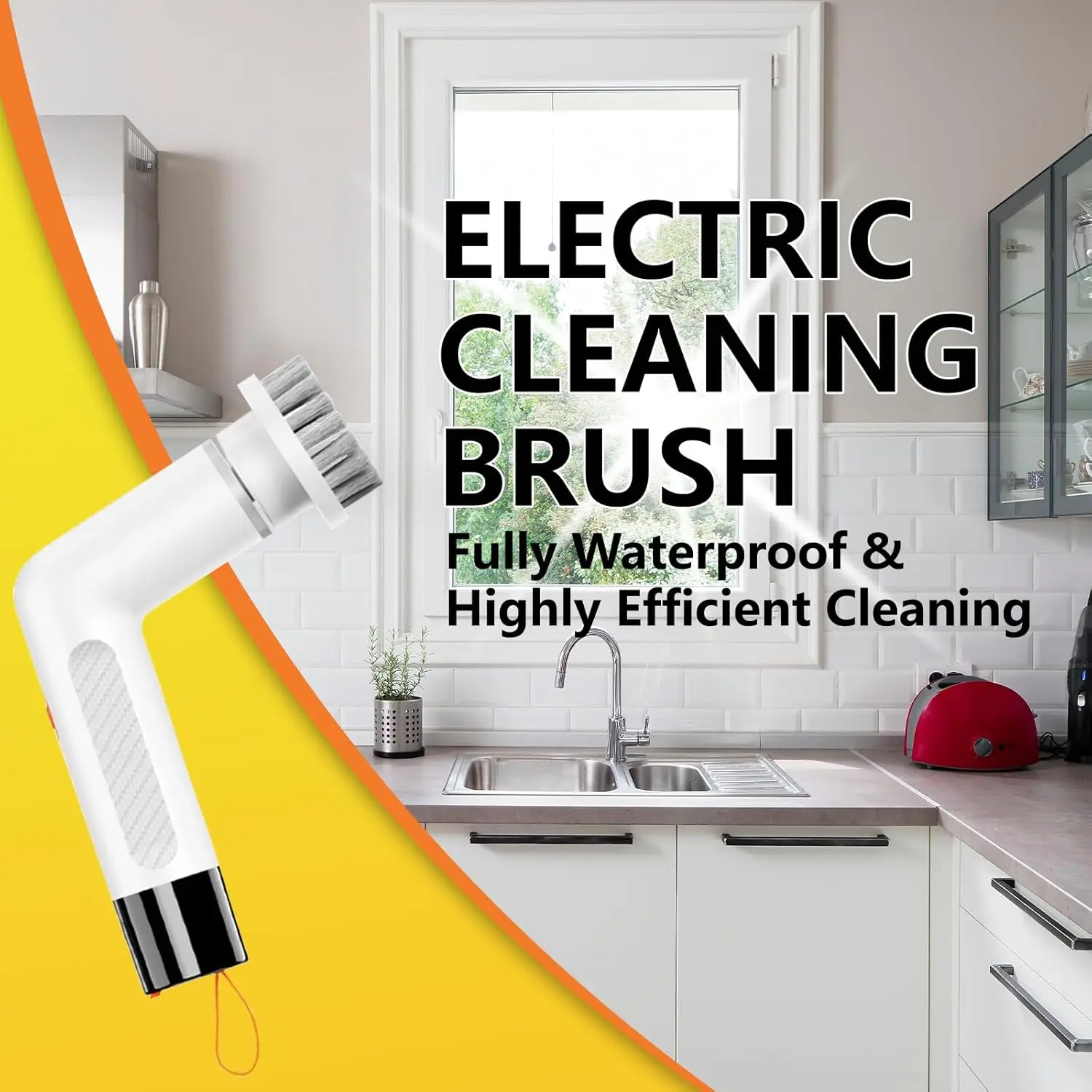 Cordless Electric Cleaning Brush – Portable, Waterproof, Long Battery, Powerful Motor for Floors, Bathrooms, Car Seats