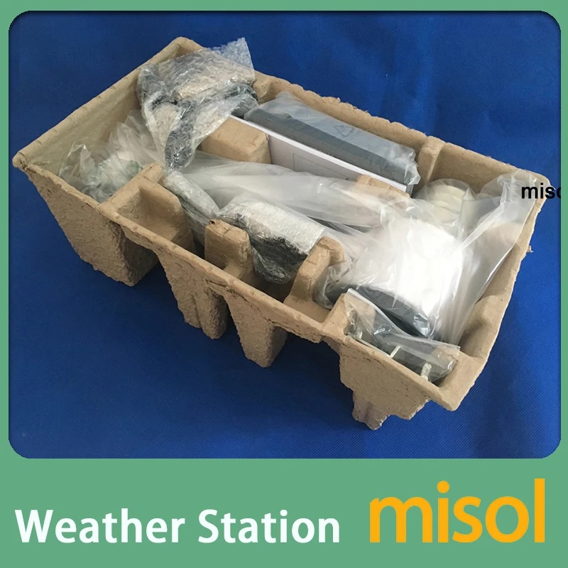Misol professional  weather station,PC connection wind speed wind direction rain meter pressure temperature humidity / solar