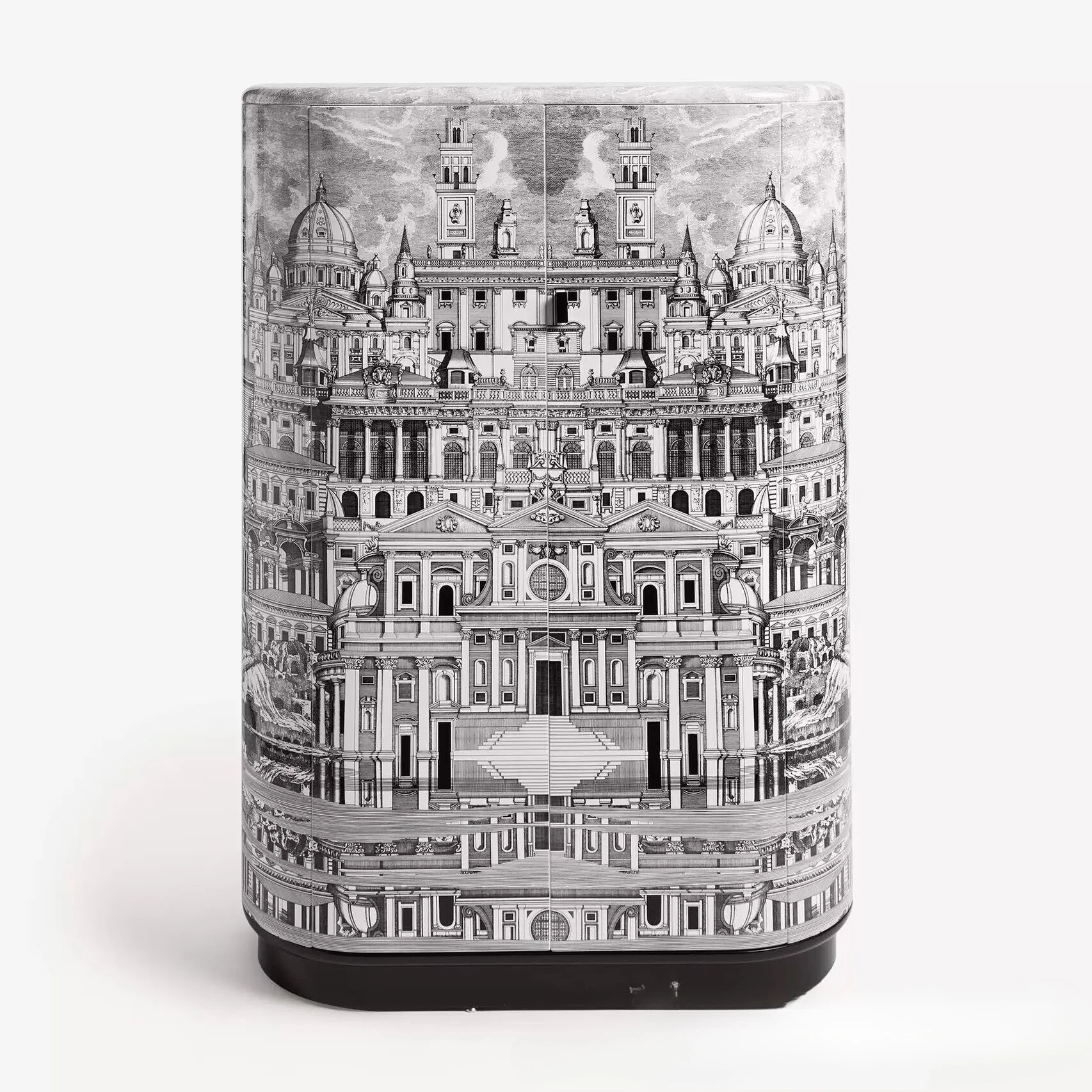 Italian light luxury creative painted wine cabinet living room decorative cabinet villa luxury house floor-to-ceiling locker hom