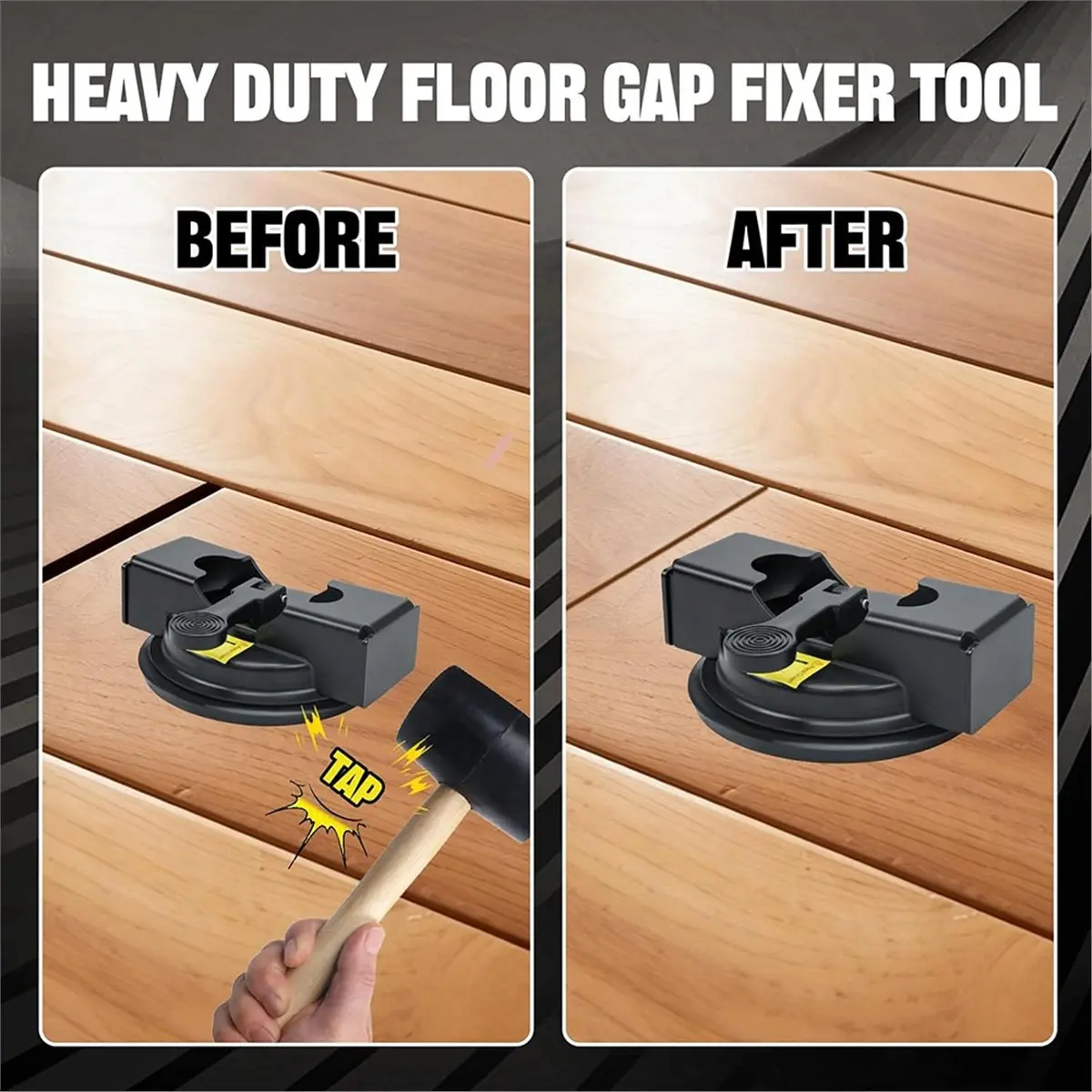 REST Laminate Floor Fixer Tool with Suction Cup Plank Repair Tool for Smooth , Iron Heavy Duty Flooring Fixer