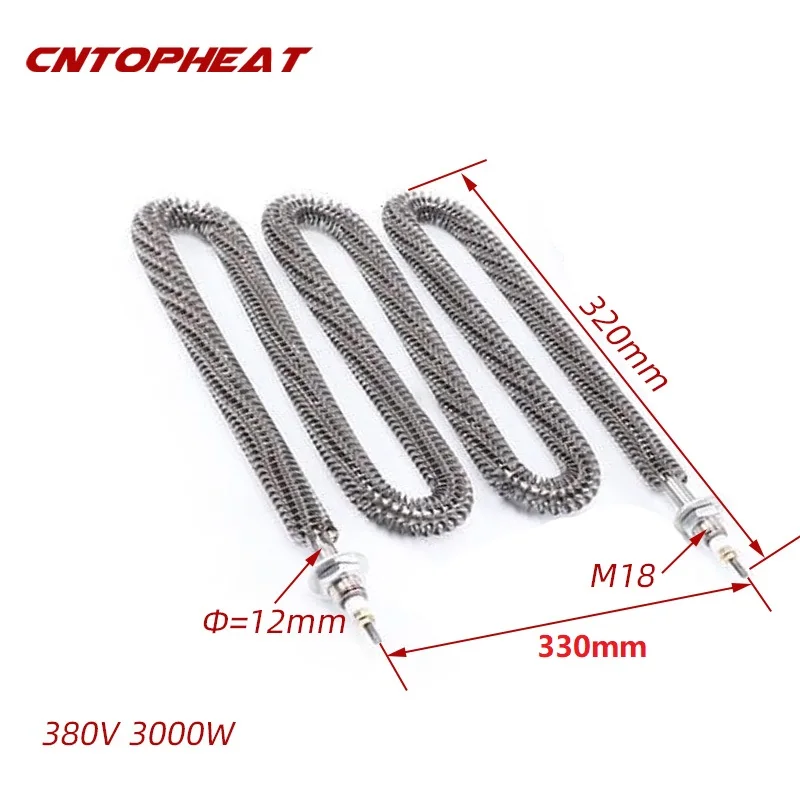 380V High Temperature Finned Heating Element Electric Resistors for Oven Hot Air Heating Element 2.5KW/3KW