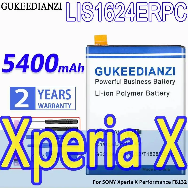 

Аккумулятор мобильного телефона емкостью 5400 мАч для Sony Xperia X Performance F8132, долговечный LIS1624ERPC