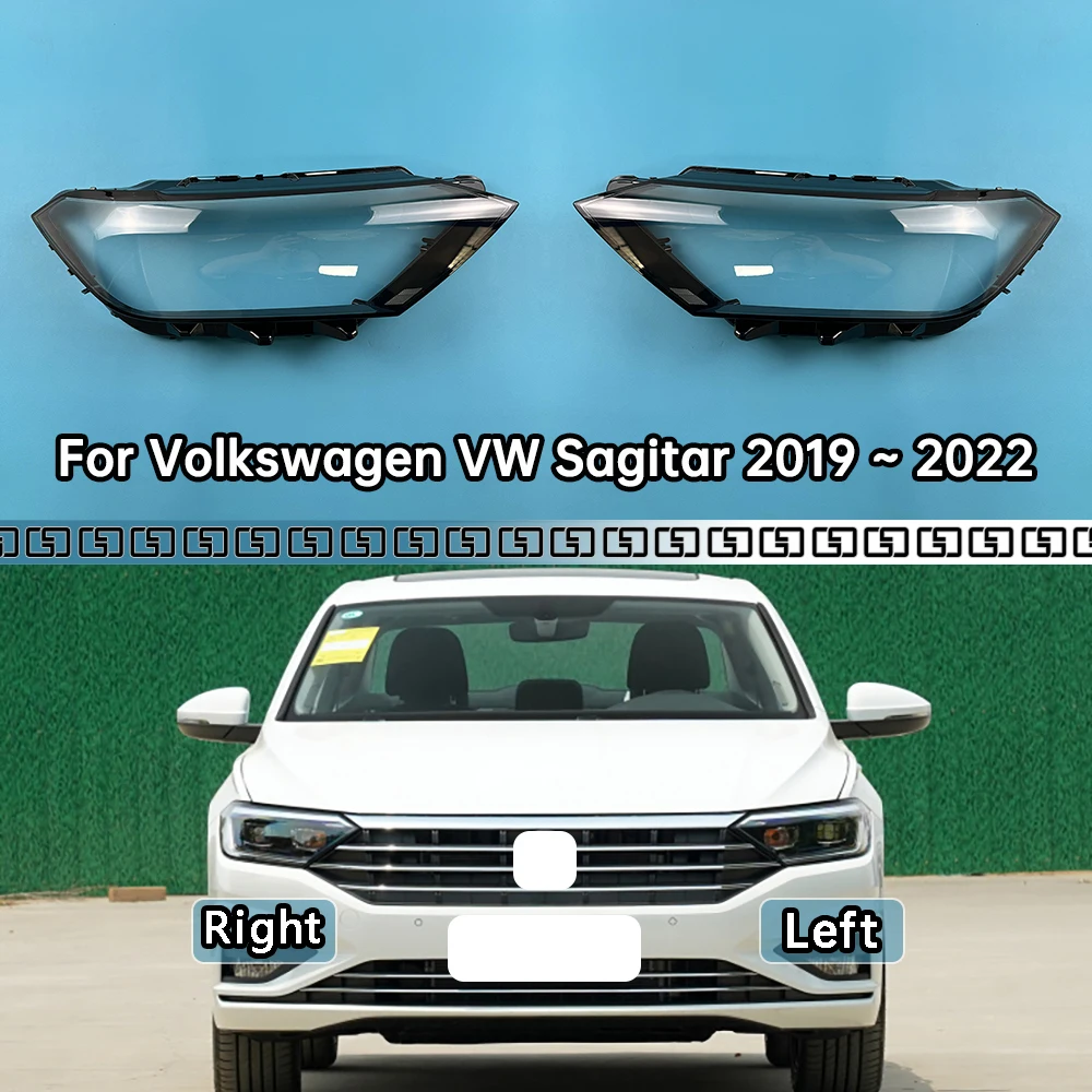 

For Volkswagen VW Sagitar 2019 2020 2021 2022 Car Accessories Headlight Lamp Shade Headlamp Lampshade Cover Lens Plexiglass