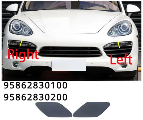 Imagen 2 del producto Tapa de la cubierta del boquilla del chorro de la arandela del faro izquierdo derecho para Porsche Cayenne 2011-2014 95862830200 95862830100