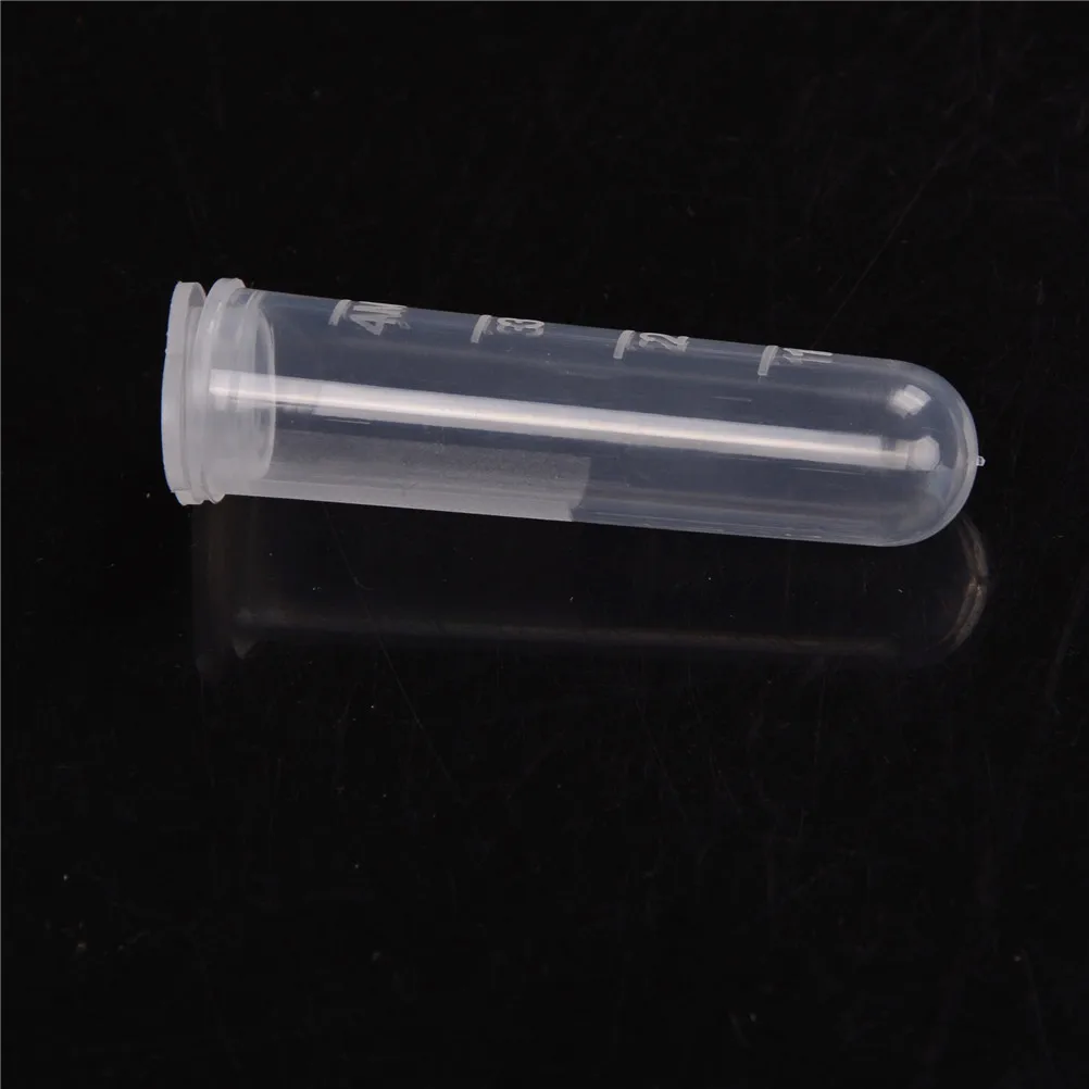 30Pcs 5ml Plastic Centrifuge Lab Test Tube Vial Sample Container Bottle with Cap