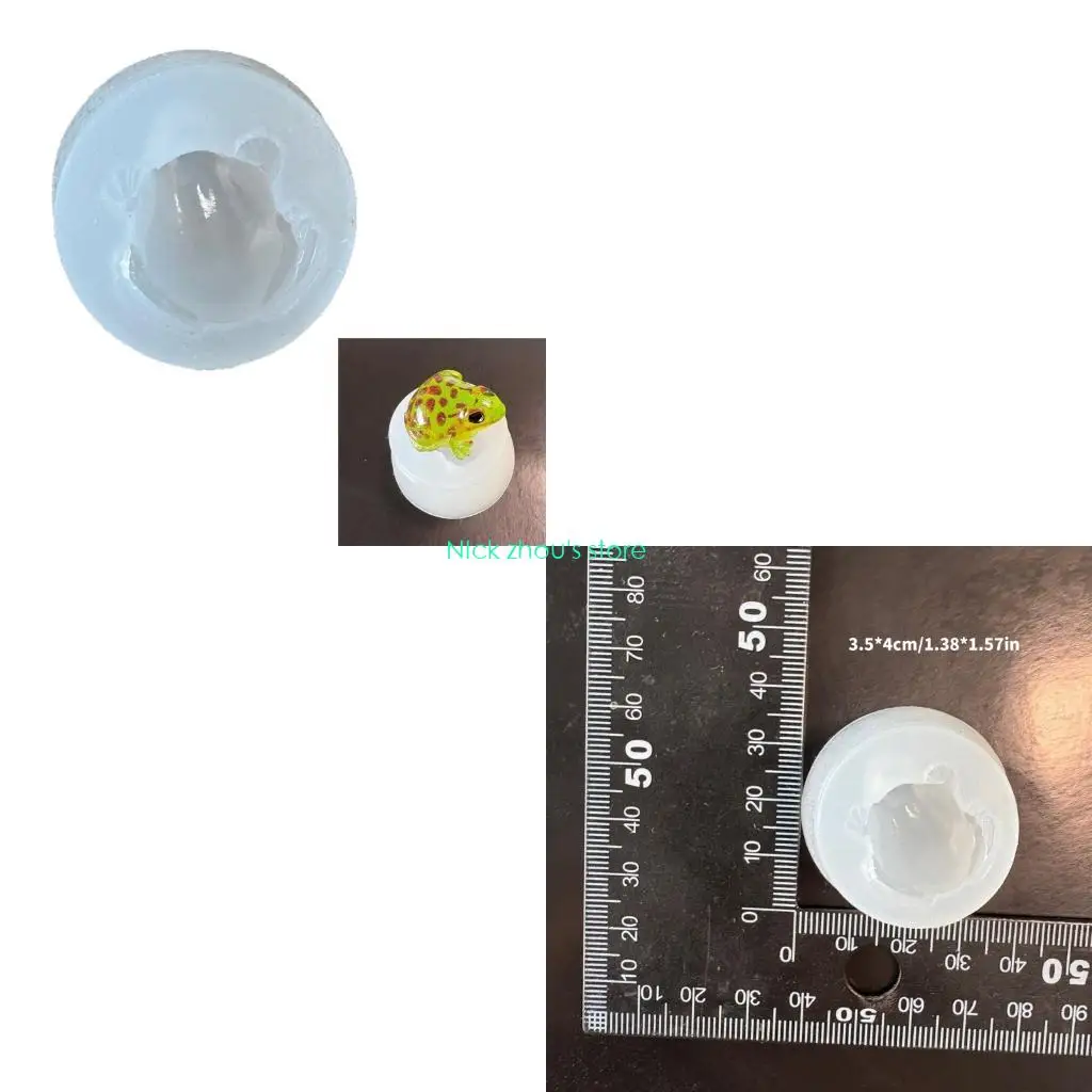 

E15E Detailed Frogs Silicone Mold For Epoxy Casting Beginner DIY Projects Home Decors Car Accessories