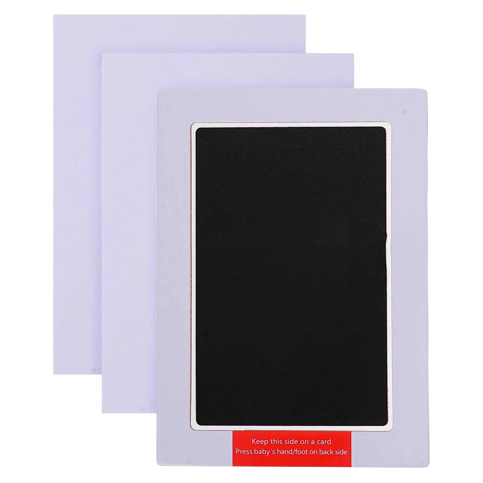 

1Set Inkless Large Black Ink Pad Baby Footprint Handprint Kit Newborn Pet Keepsake Ink Stamps Baby Foot Printing Kit