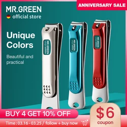 MR.GREEN Nail Clippers Stainless Steel Curved blade Clipper Fingernail Scissors Cutter Manicure tools trimmer with nail files
