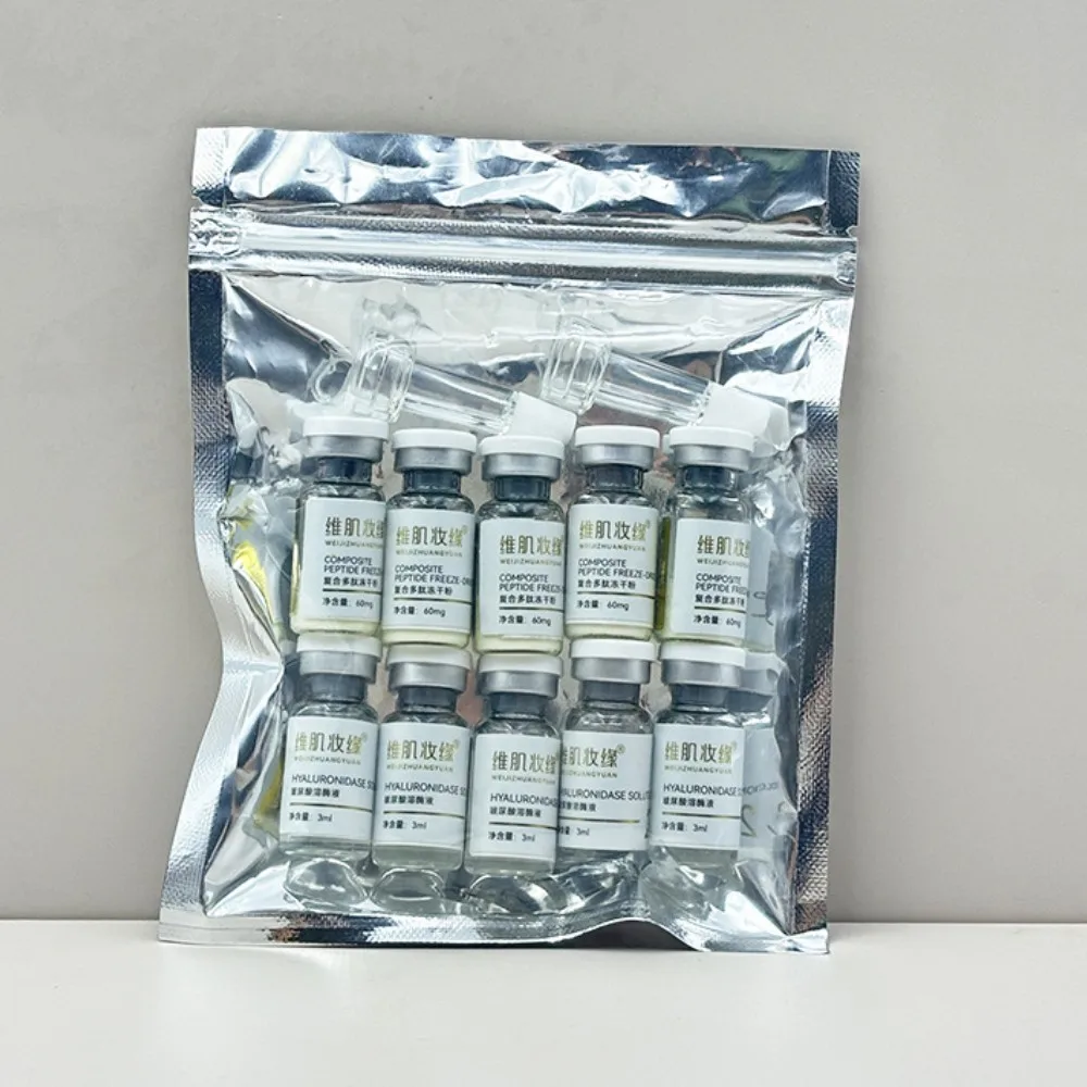 Copper Peptide Lyophilized Powder Set Skin Care Moisturizing Shrinks Pore Firming Anti Wrinkle Repair Sensitive Mix Powder Serum