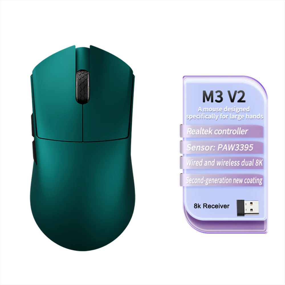 Motospeed Darmoshark M3 V2 ダブル 8K ゲーミングマウス Bluetooth