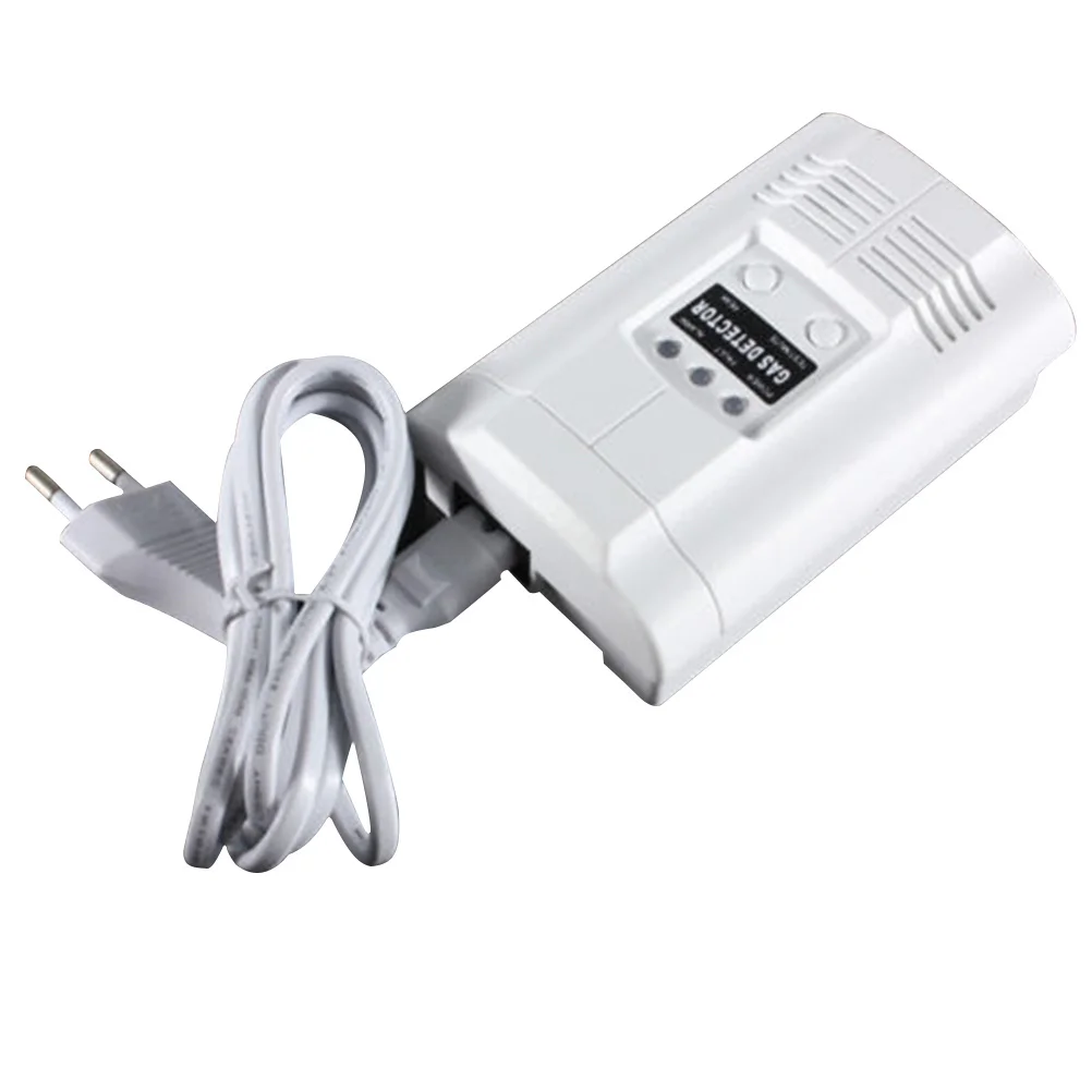 Wall Propane Lpg Leak Home Gas Sensor Fast Install Led Light Loud Sound