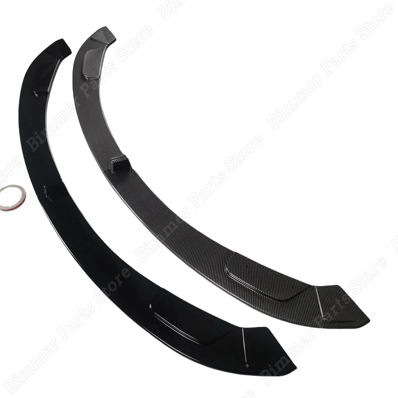 Czarny błyszczący spoiler przedni zderzak warga Splitter do BMW F80 M3 F82 F83 M4 2014-2020 Airvent Blade Bodykit Tuning Akcesoria samochodowe