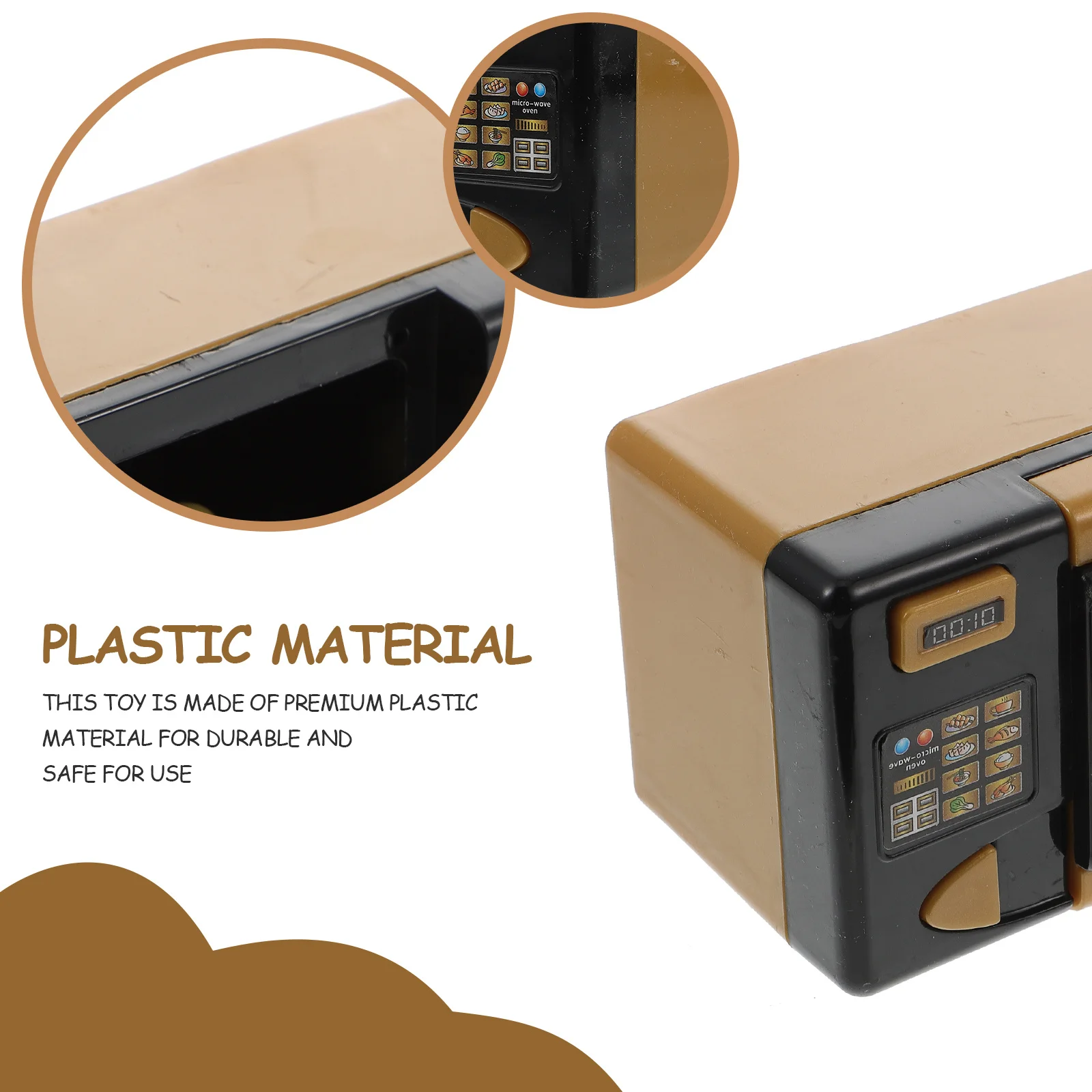 Mini forno a microonde creativo Fornitura di gioco Forno a microonde simulato Mobili educativi decorativi per bambini
