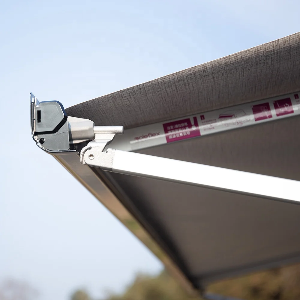 STLF Soleflex S27 Стандартный тип Боковой маркиза для автофургона Простой в установке солнцезащитный козырек с опорными ножками