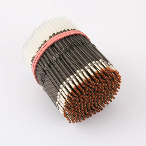 Imagen 2 del producto 200 recambios de bolígrafo con cuentas, recambio de bolígrafo con cuentas, tinta negra, azul y roja para bolígrafo de escritura con cuentas, suministros de papelería para escuela y oficina