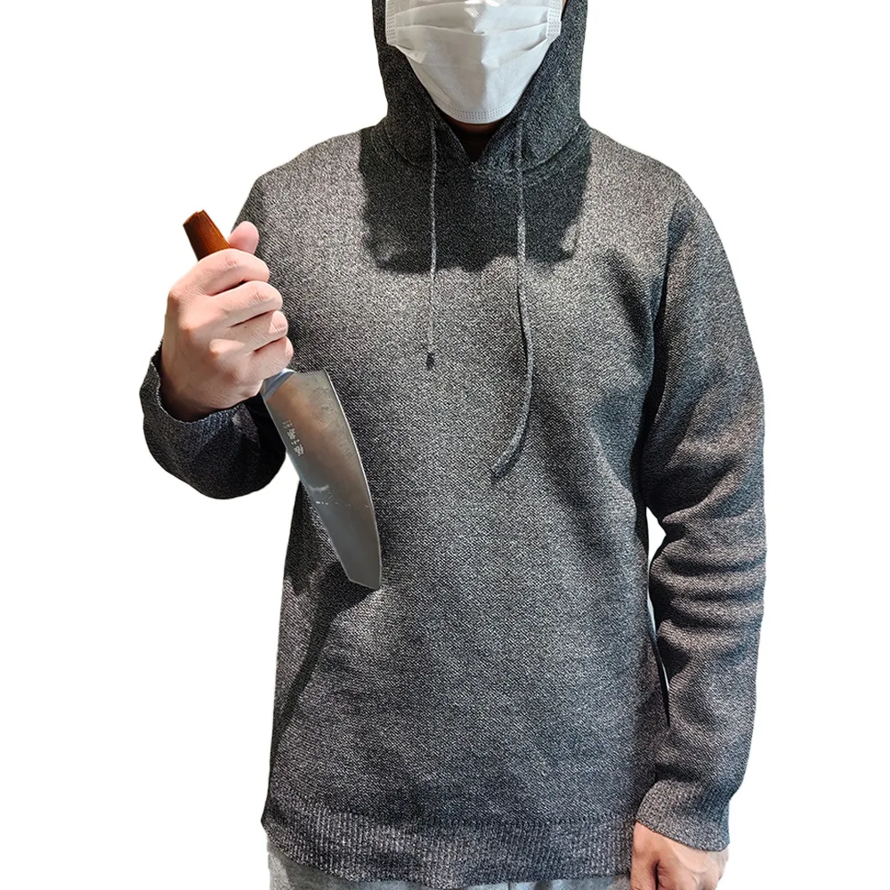 New Tungsten Wire A9 Anti-cutting Hooded Sweater Anti-cutting Clothing Wear-resistant Tear-resistant Beautiful Protection