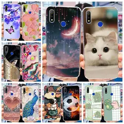 For Realme 3 Pro Case Realme C3 Cute Painted Cover Soft Silicone Phone Case For Realme 3 3i Realme3 Pro Back Cover Fundas Bumper