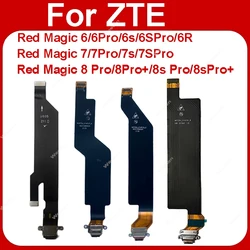 Cable flexible de puerto de carga USB para ZTE Nubia Red Magic 6 Pro NX669J 6R NX666J 7 NX679J 7Pro NX709J 7s Pro NX709S 8Pro