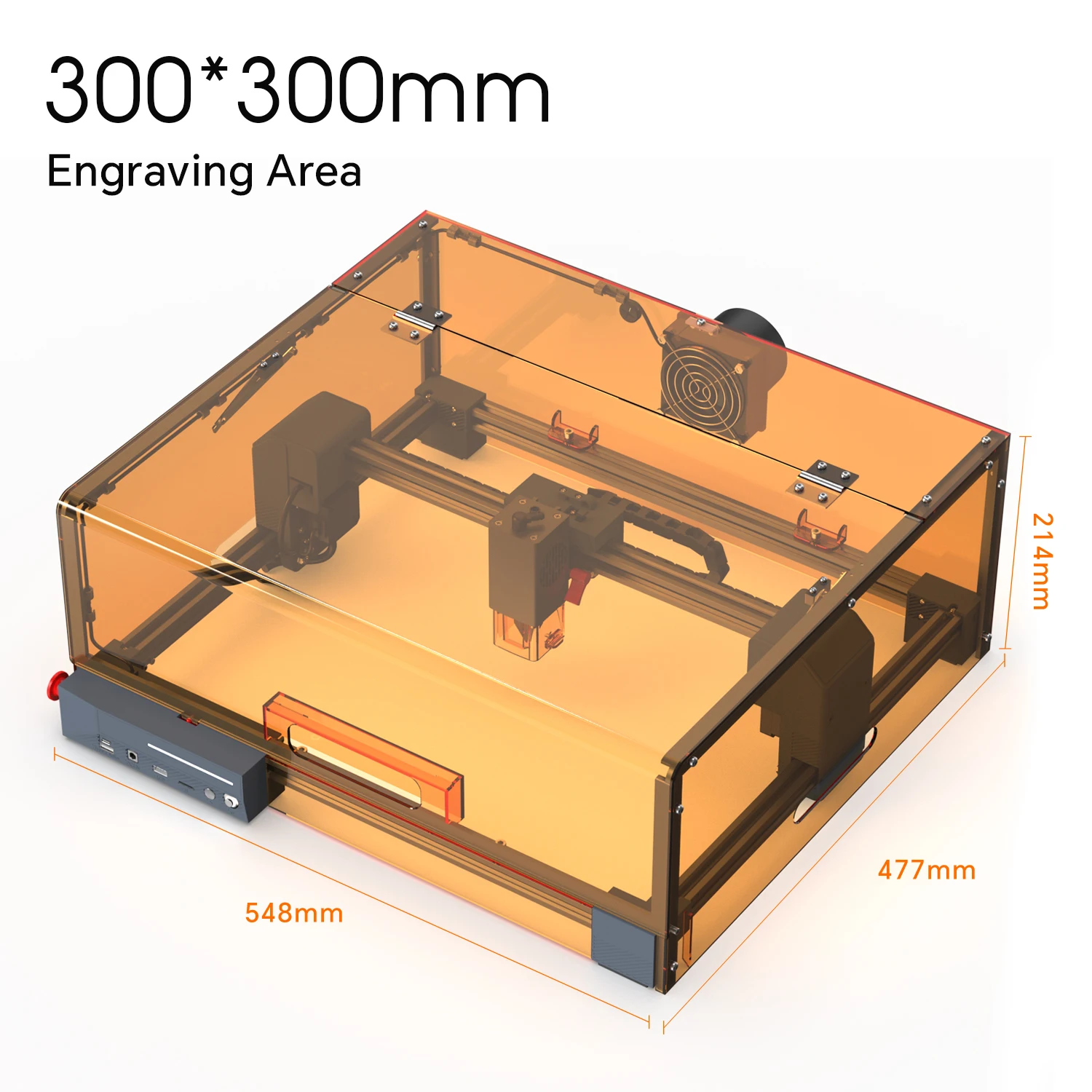 CAVERJOY X1 Pro Laser Engraver Customized Artwork 5W for Mobile APP Windows Mac Engrave Laser Engraving Machine With Safty Cover