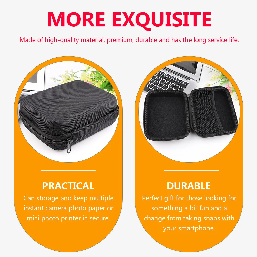 إيفا حقيبة التخزين المحمولة المنظم للكاميرا الفورية ورق الصور طابعة صغيرة تسمية لوازم الكابلات إدارة الحبل السفر