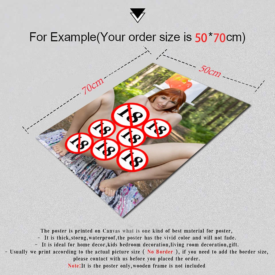 

New Seductive Figure Poster Print Adult Themed Room Bold Nude Photography Art NO.69