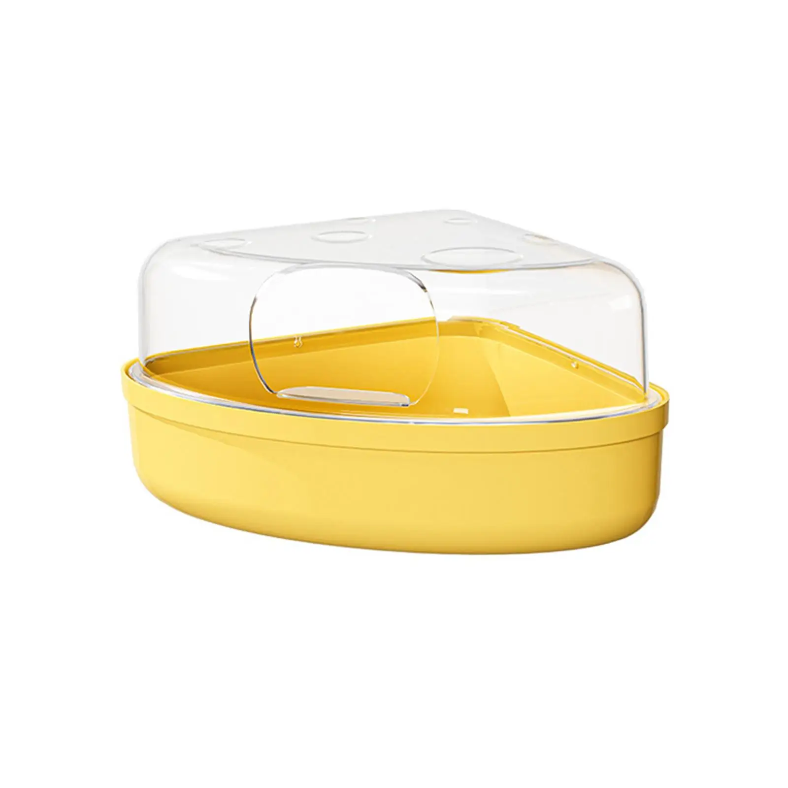 Hamster Sand Bath Container Transparent Toilet Box for Dwarf Hamster Mice Gerbils Splashproof Dustproof Cage Accessory