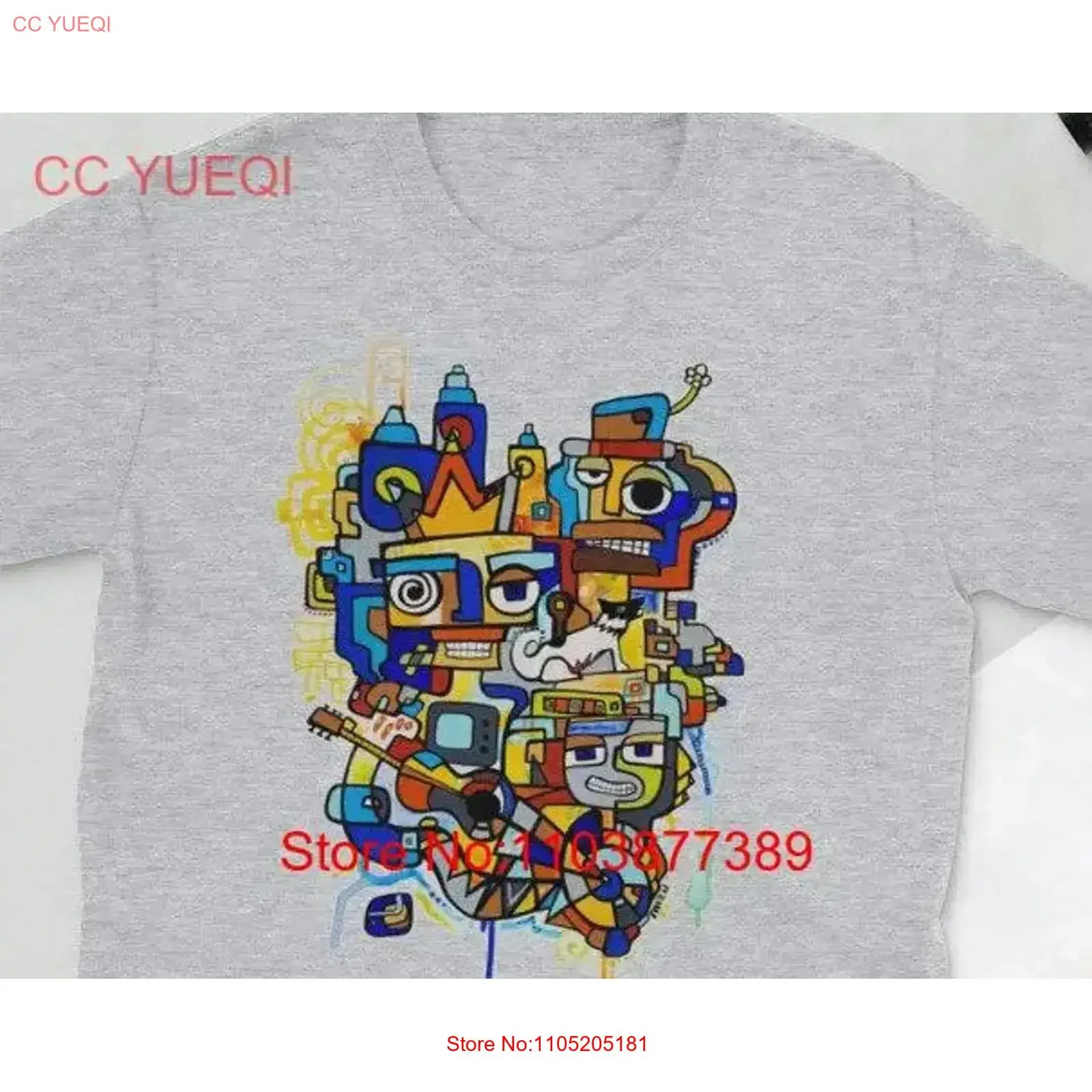 

Серая футболка Funky Doodle от Mr Mizu on Sport, одежда с абстрактным искусством, винтажная стираная универсальная мужская слегка