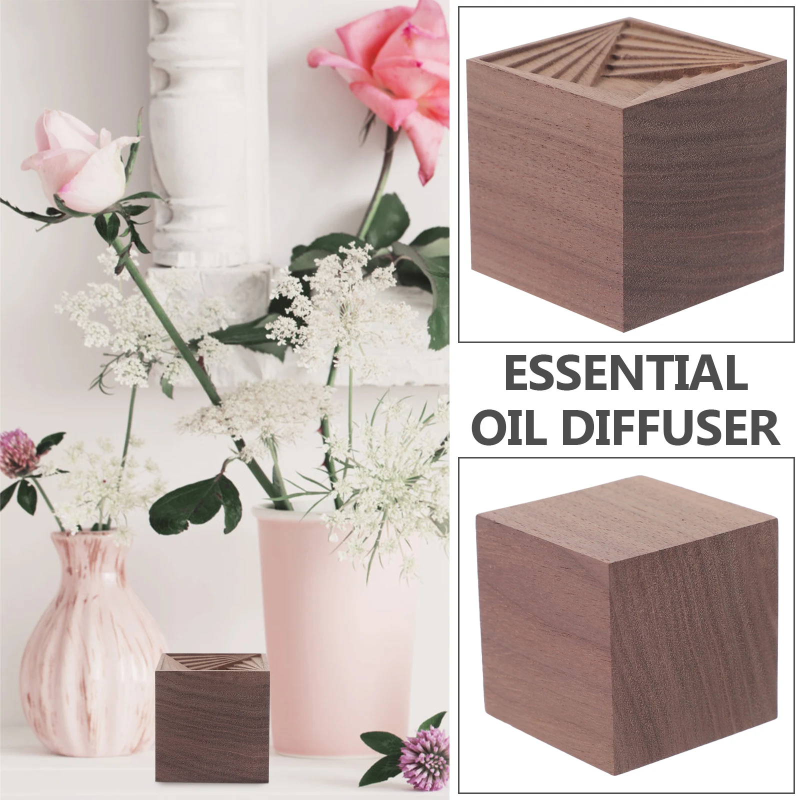 

Wooden Diffuser Essential Oils Diffusing Home Car Office Adornment Reusable Safe Non Deform Longtime Stair