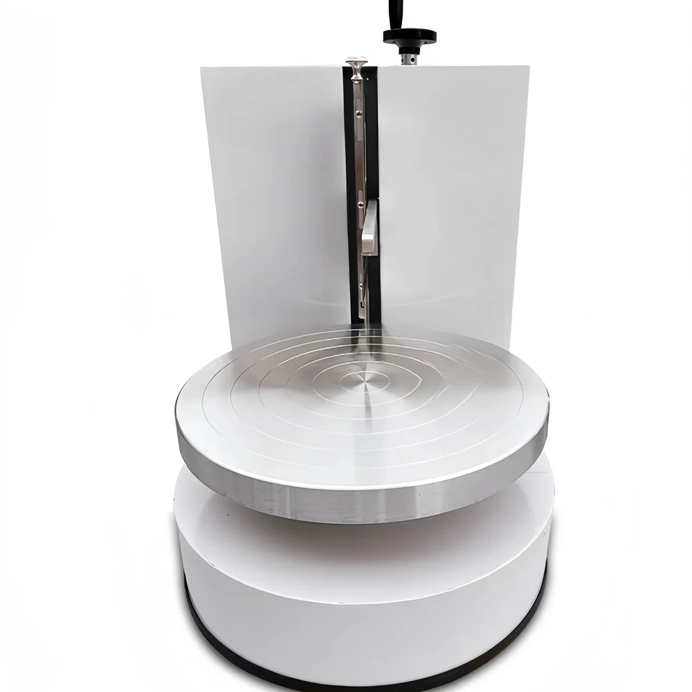 

Bakery Equipment Birthday Cake Automatic Decorating Cream Depositor Smoother Frosting Coating Icing Spreading Machine