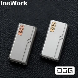 DJGED Tuning Fork Push Slider Mechanical Structure Metal Toys EDC Fidget
