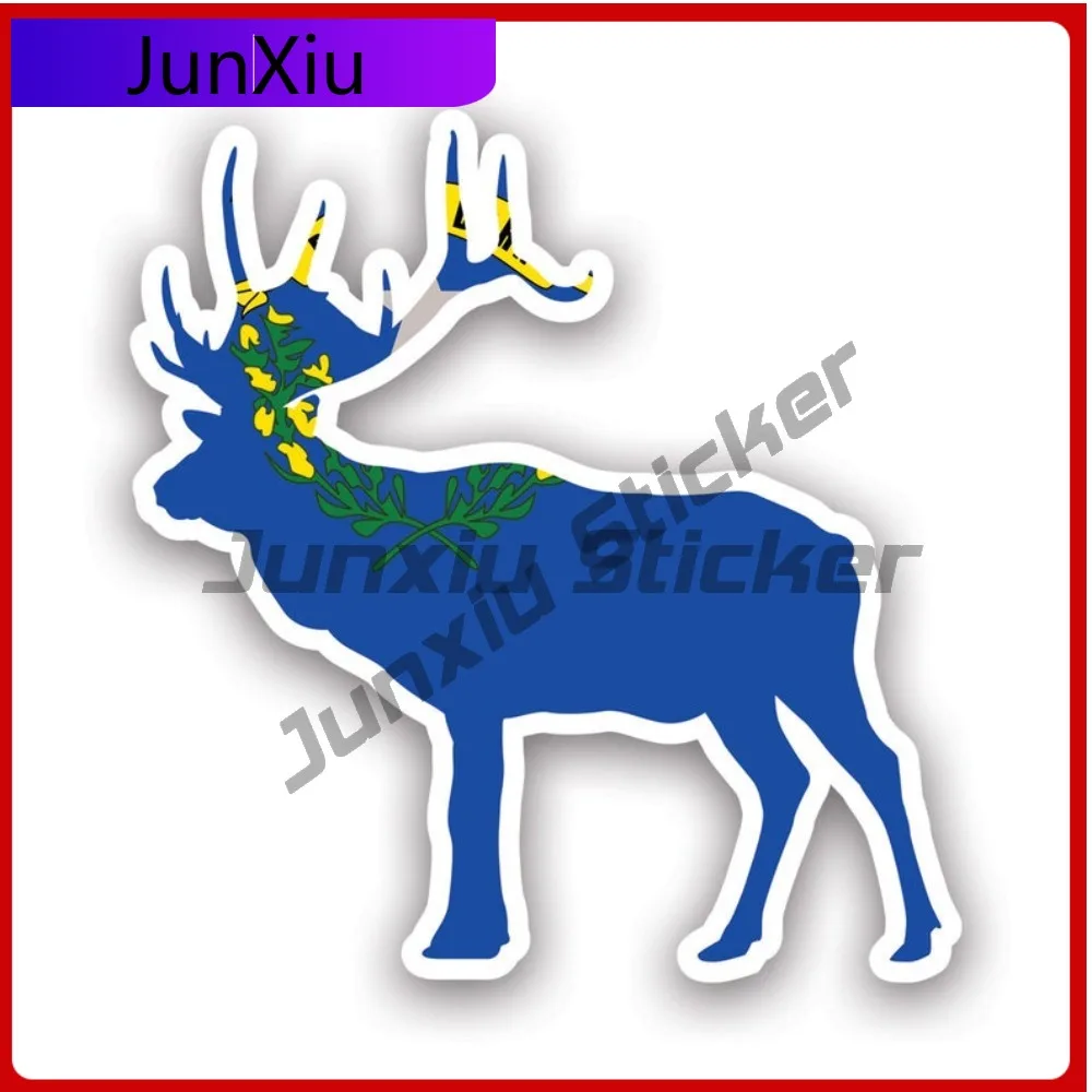 

Nevada Deer Shaped Scratch Resistant Weather Resistant Racing For Helmet Laptop Bumper Easy To Remove Easy Apply Decor Cartoon
