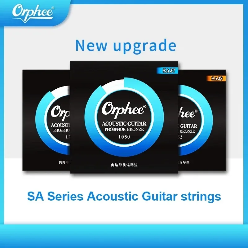 Orphee SA Series Acoustic Guitar Strings High Carbon Steel Hexagonal Inner Core Strings Nano Anti Rust Coating Guitar Parts