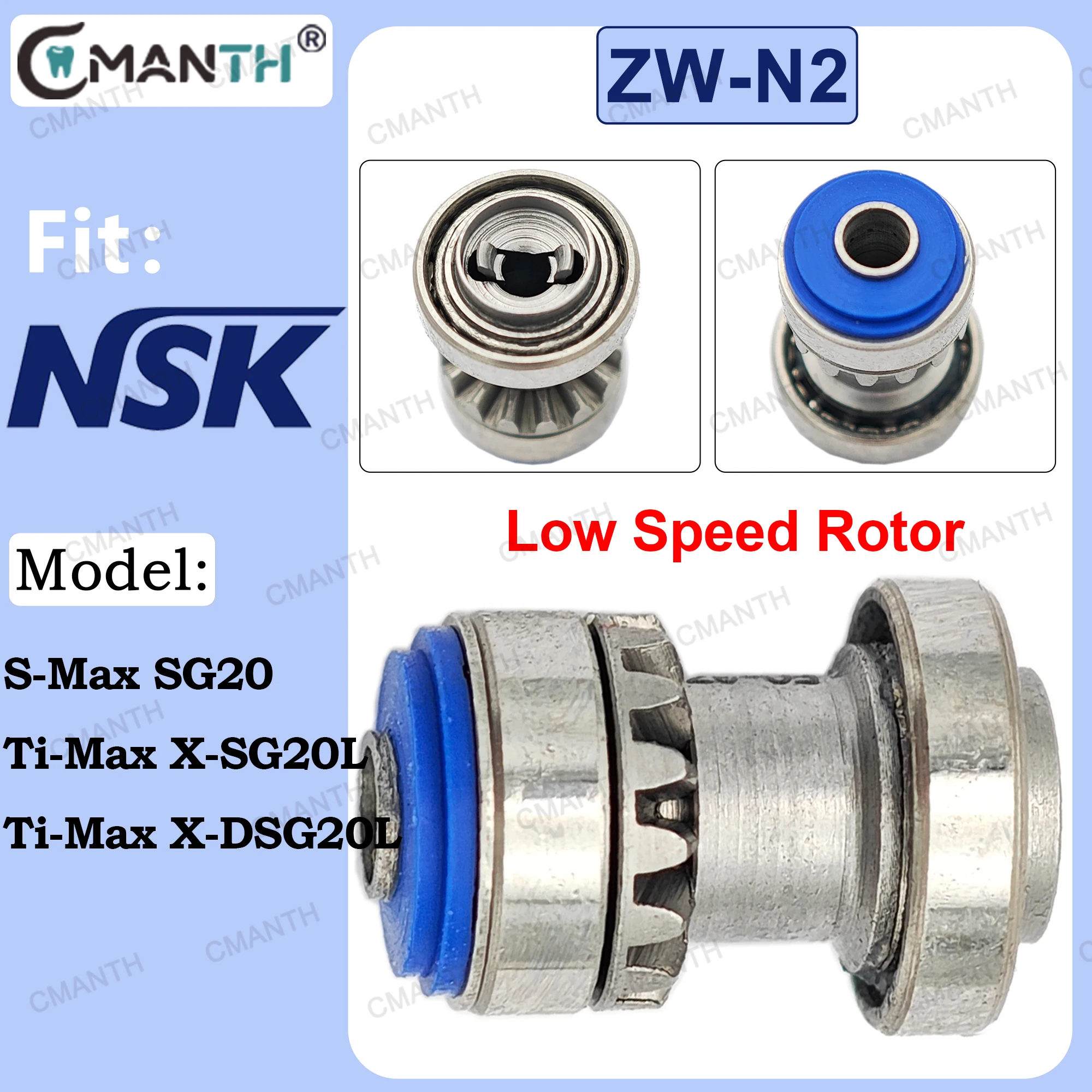 

Dental Cartridge Low Speed Rotor Fit for NSK S-Max SG20 Ti-Max X-SG20L Ti-Max X-DSG20L Handpiece Dentistry Product Spare Parts