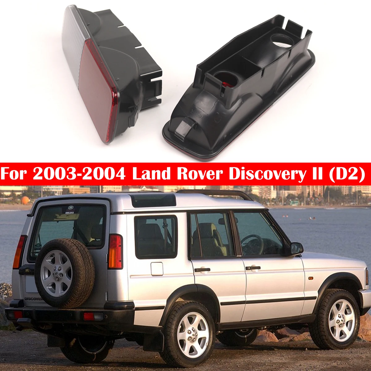 

Car Rear Bumper Reflector Light Tail Brake Turn Signal XFB101490 XFB000730 XFB000720 No Bulb For Land Rover Discovery 2 2003 ~04