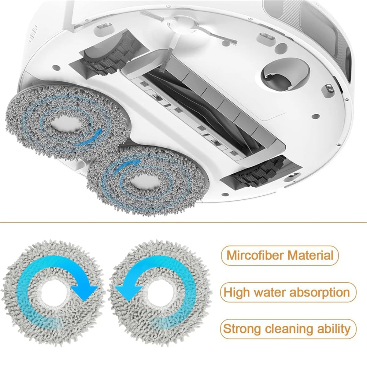 L65A For Dreame L10S Ultra/ L10 Ultra/ L10S Pro for Xiaomi X10 Plus Main Side Brush Hepa Filters Mop Pads Dust Bags Parts