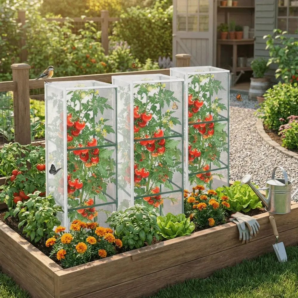 

Сетка для защиты растений из мелкой сетки, устойчивая к разрывам, квадратная, от птиц, с застежкой-молнией, дышащая, для защиты растений