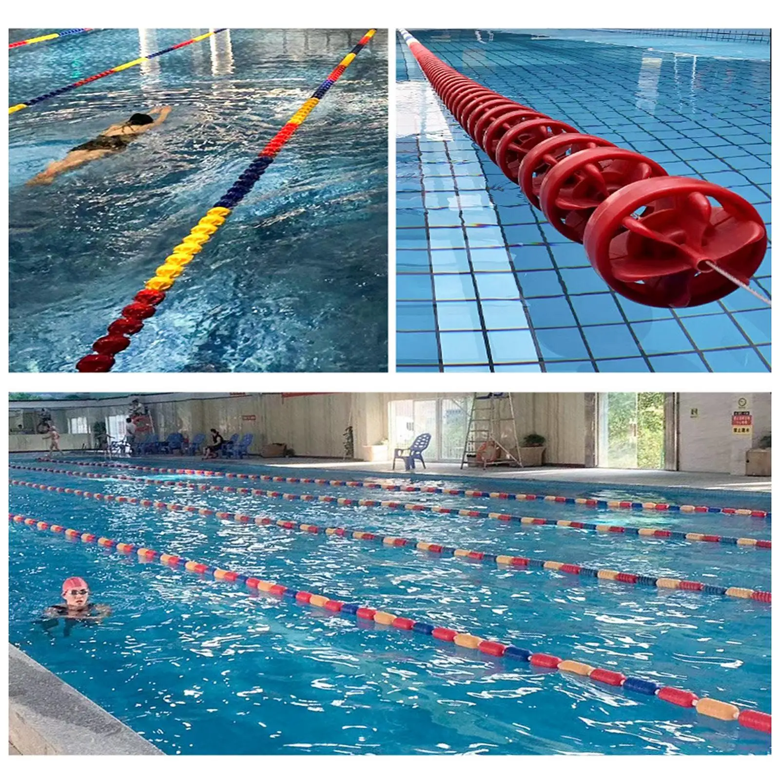 

Anti Scratch Pool Lane Line Tensioner with Adjustable Tightening Shaft for Swimming Pool Strainer and Equipment Use