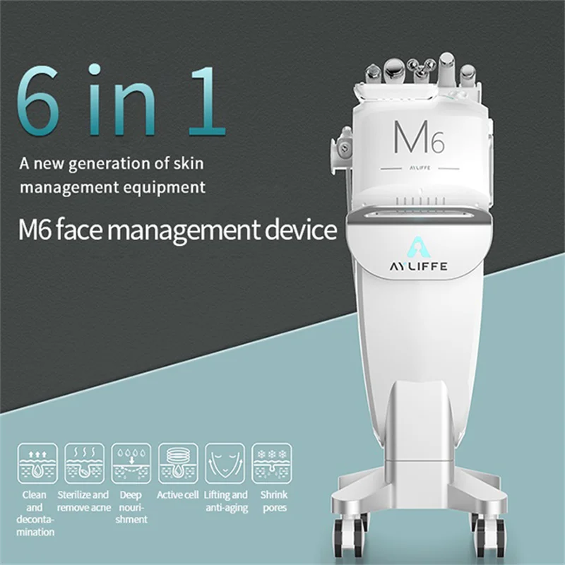 

2024 Newest Product 6 in 1 Facial Management M6 Microdermabrasion dermabrasion Facial Machine