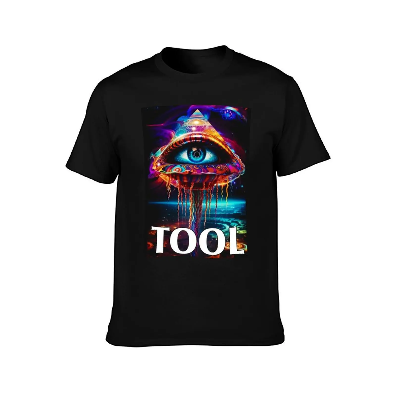 Toolband T-Shirt, Summer Casual Cotton Tee, Oversized Streetwear Tops, Vintage Graphic Print, Loose Fit Short Sleeve
