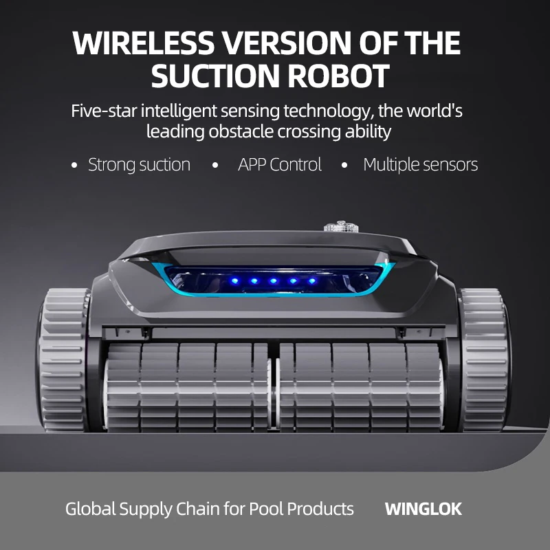 Wireless Intelligent Swimming Pool Cleaning Robot Efficient Automatic Pool Cleaner