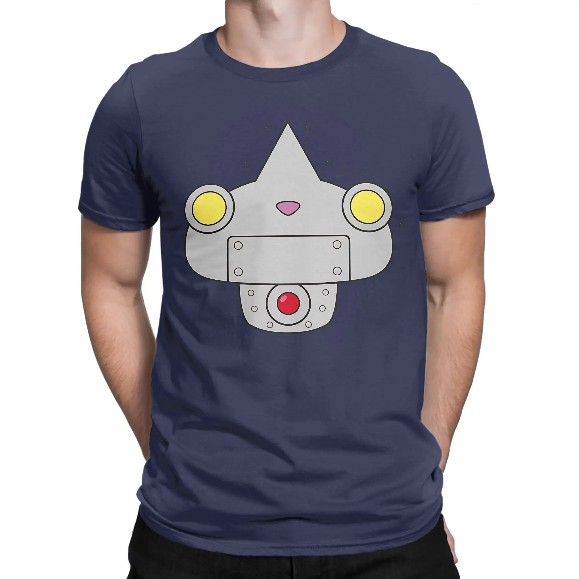 Yokai Watch Game T Shirts for Men Women 100% Cotton Novelty T-Shirt Crewneck Robonyan Face Tee Shirt Short Sleeve Clothing