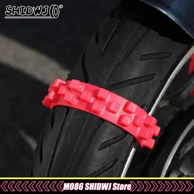 10pcs Universal Anti-skid Chain For Motorcycle Bicycle Tire Wheel Tie Outdoor Emergency Tire Snow Chain Accessories Winter