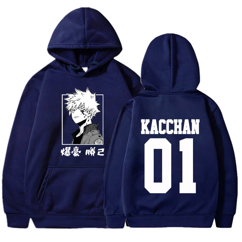 

New Anime Bakugou Katsuki Printed Hooded Sweatshirt Autumn Winter Harajuku Hoodie Women Men Fleece Loose Casual Hoodies