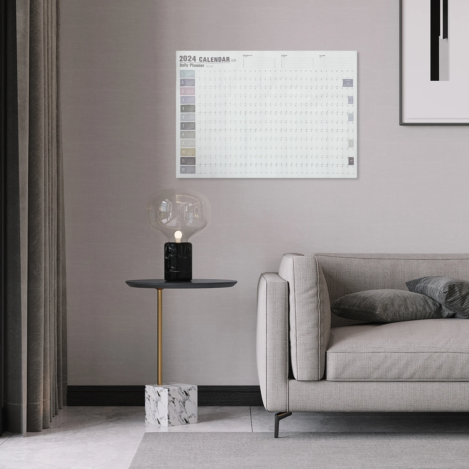 

Plant Wall Stickers 2020 Time Schedule Save Money Self-discipline Planner for School Learning Calendar