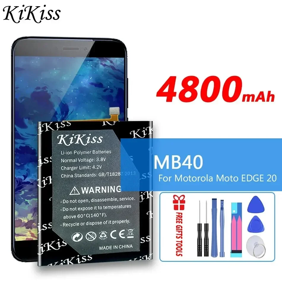 

Аккумулятор KiKiss MB40 4800 мАч для Motorola Moto EDGE 20 EDGE20 XT2143-1, аккумулятор