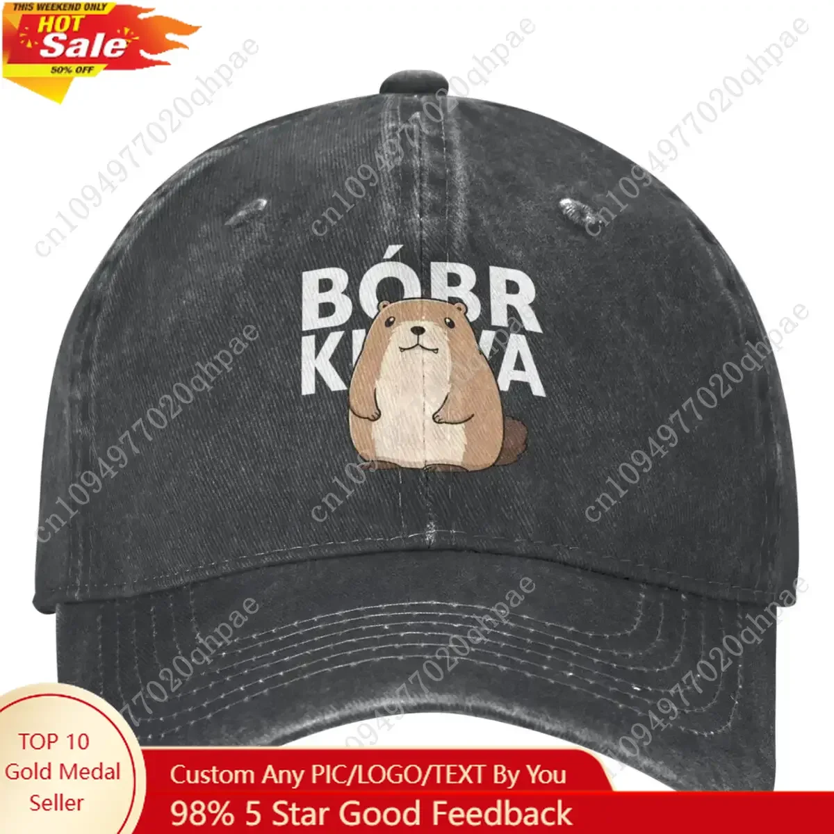 

Classic Cute Poland Beaver Bober Meme Baseball Cap for Men Women Cotton Polish Bobr Kurwa Trucker Hat Golf Adjustable Fit Caps