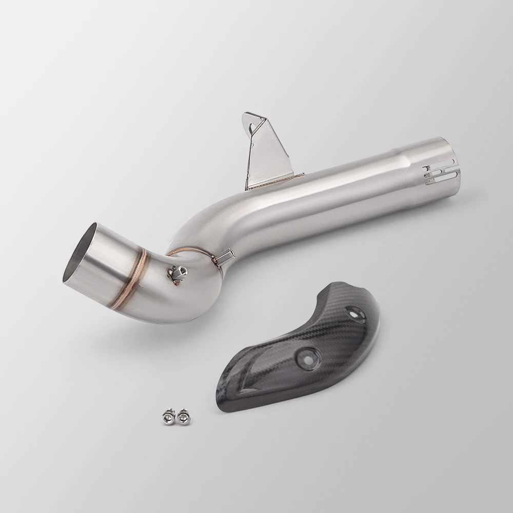 

Motorcycle Slip-On Link Middle Pipe For F750GS F850GS ADV 2018-2022 F750 F850 GS Exhaust Pipe With Anti-Scald Cover