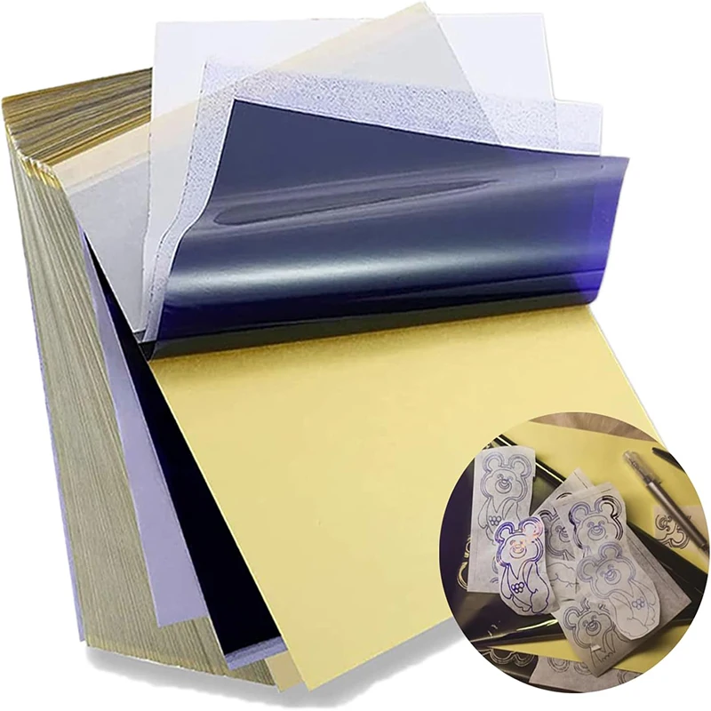 

5/10/30/50/100PCS Tattoo Transfer Paper A4 Size Stencils Tattoo Thermal Paper For Tattoo Practice, Tattοο Tracing Paper